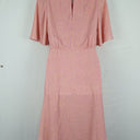 Second-Hand - Seed Pink Leopard Feminine Flutter Dress Size 8 - SwapUp