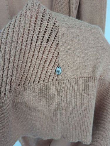 Second-Hand - Scotch & Soda Clay Long Line Crochet Cardigan Size XS - SwapUp