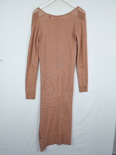 Second-Hand - Scotch & Soda Clay Long Line Crochet Cardigan Size XS - SwapUp
