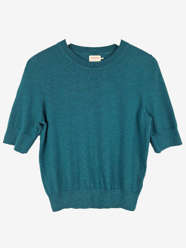 Gorman Teal Knit Half Sleeve Top Size 10