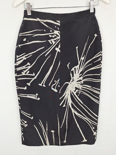 Second-Hand - Ginger & Smart Dandelion Silk Blend Angular Zip Skirt Size 8 - SwapUp