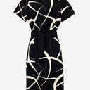Second-Hand - Veronika Maine Wispy Belted Cap Sleeve Maxi Dress Size 6 - SwapUp