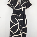 Second-Hand - Veronika Maine Wispy Belted Cap Sleeve Maxi Dress Size 6 - SwapUp