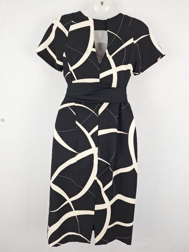 Second-Hand - Veronika Maine Wispy Belted Cap Sleeve Maxi Dress Size 6 - SwapUp