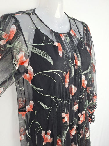 Second-Hand - Alice McCall Tulle Blossom Embroidery Mini Dress Size 8 - SwapUp