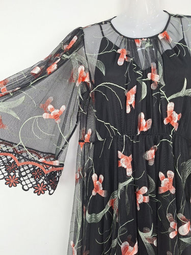 Second-Hand - Alice McCall Tulle Blossom Embroidery Mini Dress Size 8 - SwapUp
