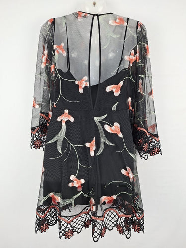 Second-Hand - Alice McCall Tulle Blossom Embroidery Mini Dress Size 8 - SwapUp
