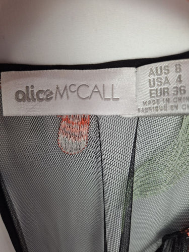 Second-Hand - Alice McCall Tulle Blossom Embroidery Mini Dress Size 8 - SwapUp