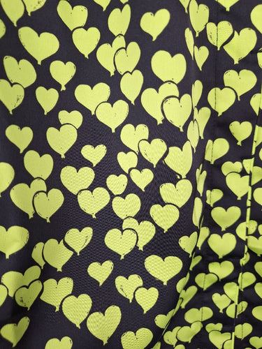 Second-Hand - Cras Acid Green Love Heart Shirt Size M - SwapUp