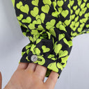 Second-Hand - Cras Acid Green Love Heart Shirt Size M - SwapUp
