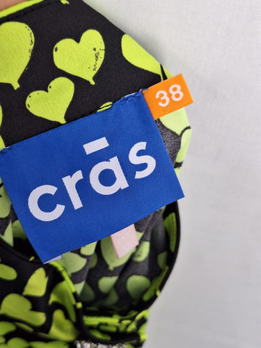 Second-Hand - Cras Acid Green Love Heart Shirt Size M - SwapUp