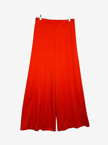 Huntress Cherry Satin Wide-Leg Pants Size M