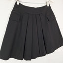 Second-Hand - Cue Sweet Black Pleat Mini Skirt Size 8 - SwapUp