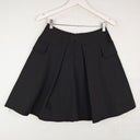 Second-Hand - Cue Sweet Black Pleat Mini Skirt Size 8 - SwapUp