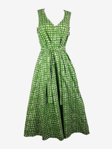 Gorman Soft Grass Gingham Maxi Dress Size 8