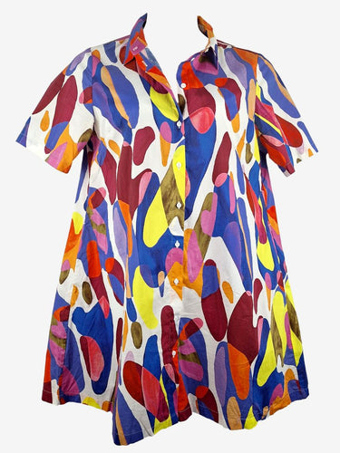 Gorman Rainbow Abstract Oval Mini Dress Size 12