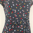 Second-Hand - Maiocchi Spotted Bow Waist V Neck Dress Size 8 - SwapUp