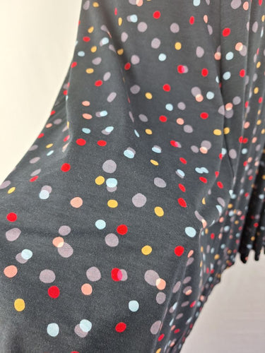 Second-Hand - Maiocchi Spotted Bow Waist V Neck Dress Size 8 - SwapUp