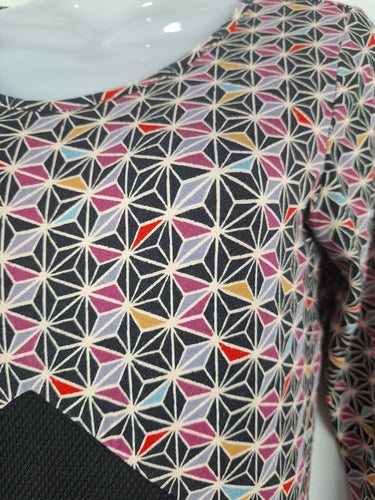 Second-Hand - Maiocchi Lilac Star Geo Jersey Dress Size 8 - SwapUp