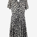 Second-Hand - Elise Designs Leafy Short Sleeve Shirt Dress Size 10 - SwapUp