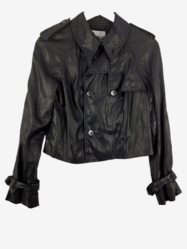 Country Road Coated Trench Style Crop Jacket Size XS