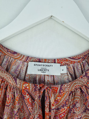 Second-Hand - Sportscraft Liberty Paisley Button Up Blouse Size 6 - SwapUp