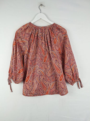 Second-Hand - Sportscraft Liberty Paisley Button Up Blouse Size 6 - SwapUp