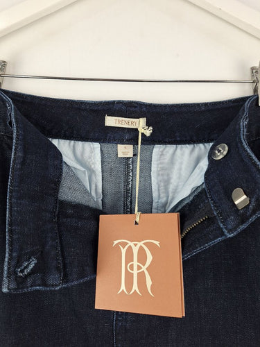 Second-Hand - Trenery Deep Indigo Denim Maxi Skirt Size 6 - SwapUp