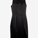 Second-Hand - Laura Ashley Ink Sheen Pleated Midi Dress Size 6 - SwapUp