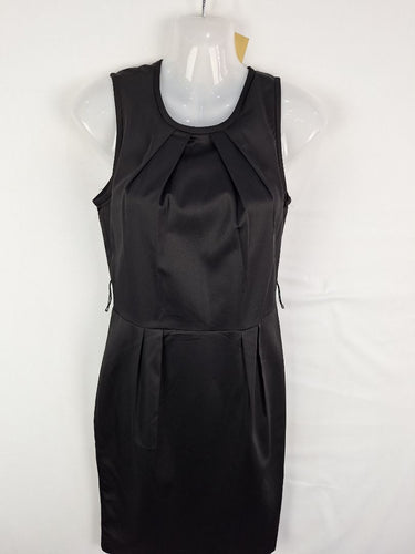 Second-Hand - Laura Ashley Ink Sheen Pleated Midi Dress Size 6 - SwapUp