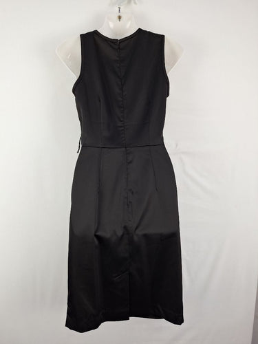 Second-Hand - Laura Ashley Ink Sheen Pleated Midi Dress Size 6 - SwapUp