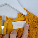 Second-Hand - Assorted Brands Marigold Lacey Evening Top Size S - SwapUp