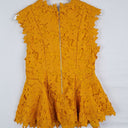 Second-Hand - Assorted Brands Marigold Lacey Evening Top Size S - SwapUp
