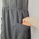 Second-Hand - French Connection Pleated Sleeve Sailor Mini Dress Size 10 - SwapUp