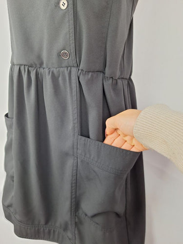 Second-Hand - French Connection Pleated Sleeve Sailor Mini Dress Size 10 - SwapUp