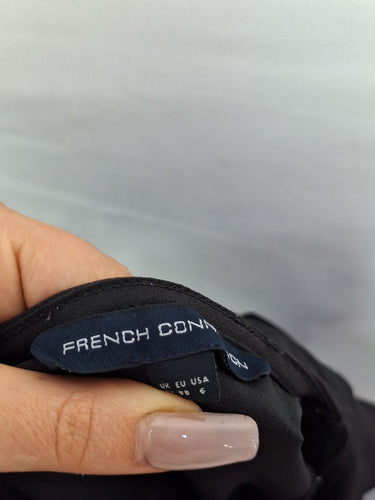 Second-Hand - French Connection Pleated Sleeve Sailor Mini Dress Size 10 - SwapUp