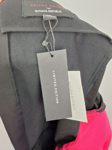Second-Hand - Banana Republic Fitted Colour Block Midi Dress Size 4 - SwapUp