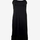 Second-Hand - Tiffany Treloar Black Silk Bubble Hem Maxi Dress Size 14 - SwapUp