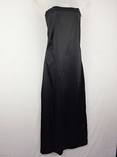 Second-Hand - Marty Samuels Satin Side Zip Strapless Dress Size M - SwapUp