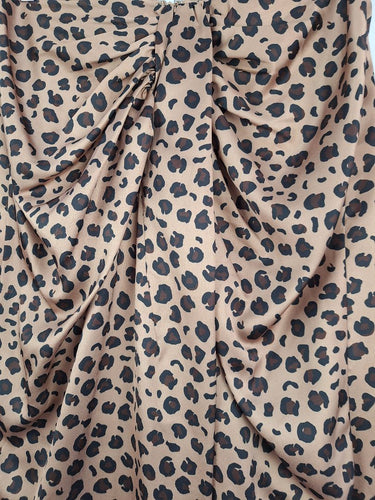 Second-Hand - Never Fully Dressed Ruched Front Leopard Skirt Size 12 - SwapUp