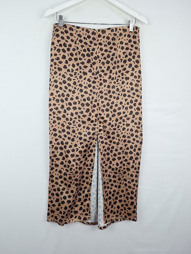 Second-Hand - Never Fully Dressed Ruched Front Leopard Skirt Size 12 - SwapUp