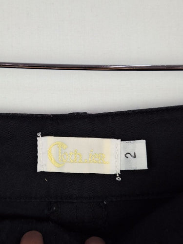 Second-Hand - Cloth.ier Embroidered Detail Essential Black Pants Size XL - SwapUp