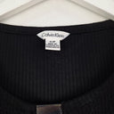 Second-Hand - Calvin Klein Crinkle Textured Keyhole Cut Out Top Size S - SwapUp