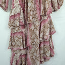 Second-Hand - Sheike Rose Reptile Chiffon Shirt Dress Size 10 - SwapUp