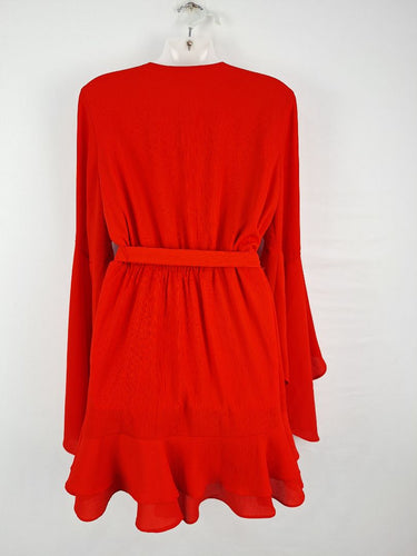 Second-Hand - Tussah Vibrant Red Feminine Playsuit Size 10 - SwapUp