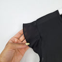 Second-Hand - French Connection Flutter Sleeve Dainty Black Top Size XS - SwapUp