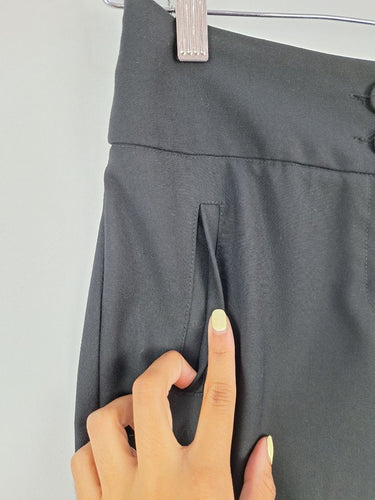 Second-Hand - Review Elevated Basic Black Tailored Pants Size 6 - SwapUp