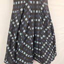 Second-Hand - Cue Blue Grid Bubble Hem Dress Size 6 - SwapUp