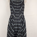 Second-Hand - Cue Blue Grid Bubble Hem Dress Size 6 - SwapUp