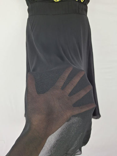 Second-Hand - French Connection Sequin Top Chiffon Midi Dress Size 6 - SwapUp